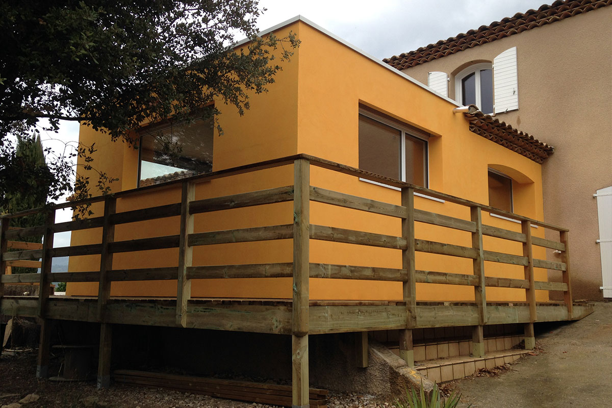 Extension surélévation bois Pourrières